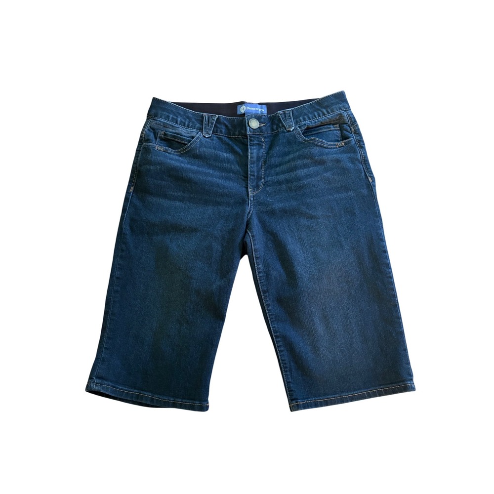 Democracy Ab solution Dark Wash Denim Bermuda Shorts Womens Size 12